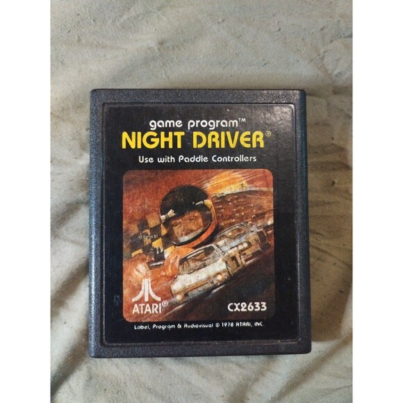 atari Other - Night Driver for Atari 2600. Tested. Game Cartridge Only